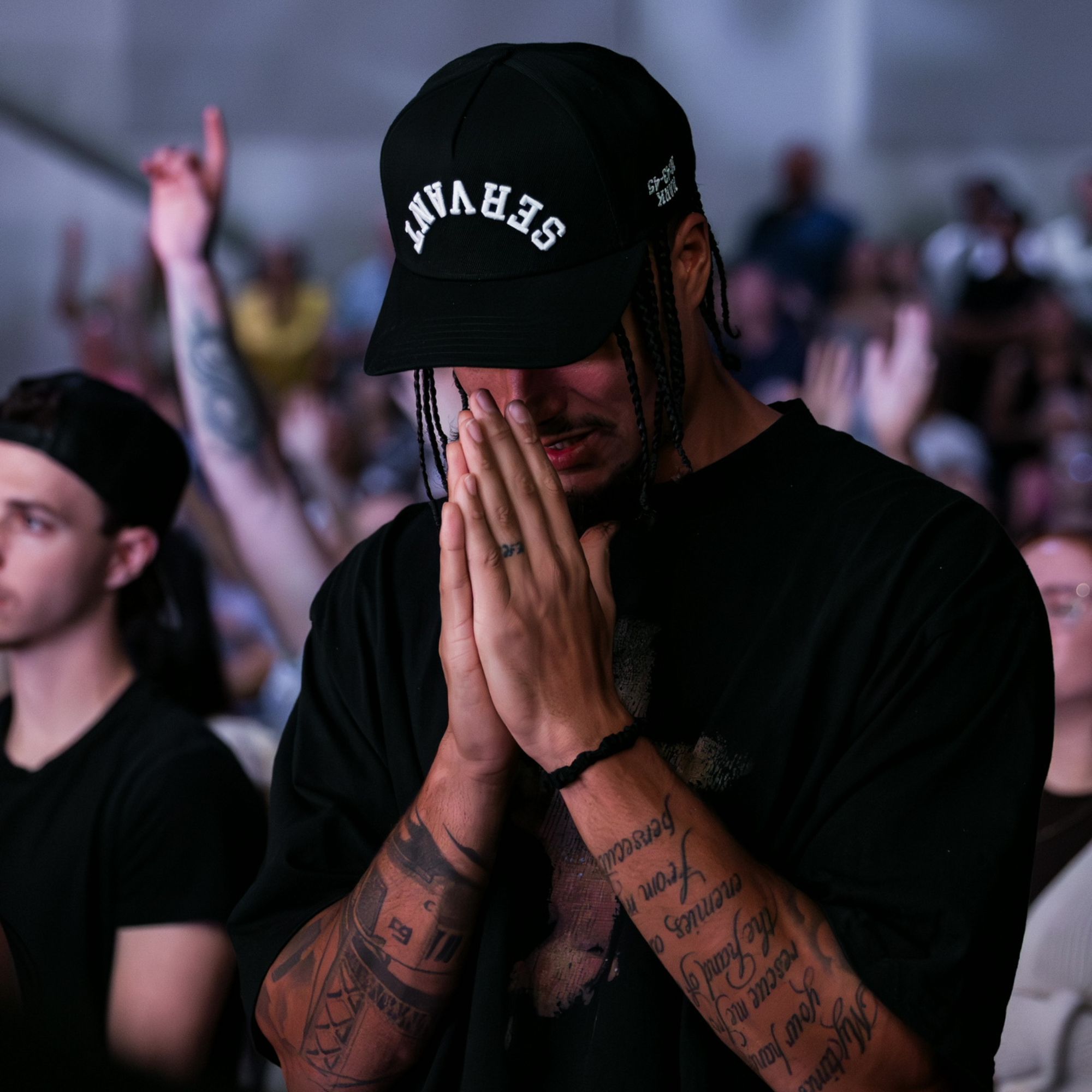 A person praying